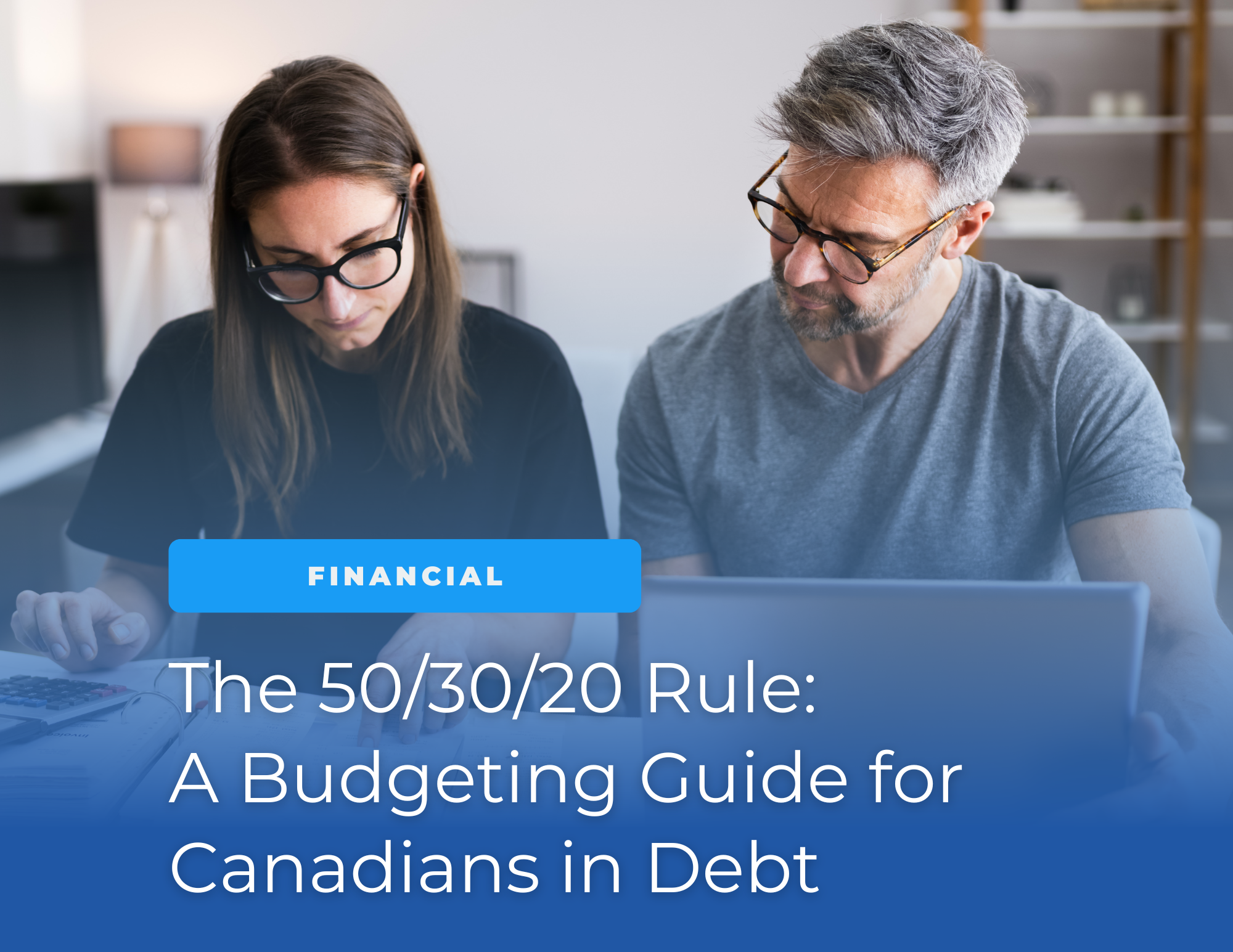 a couple following a budgeting guide