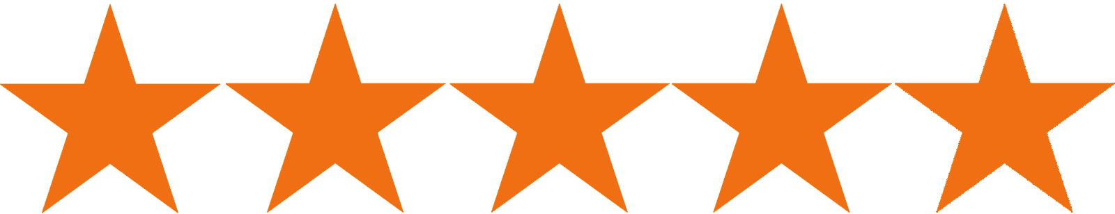 Five-star Google review rating