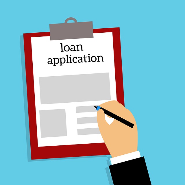 Person reviewing a loan agreement
