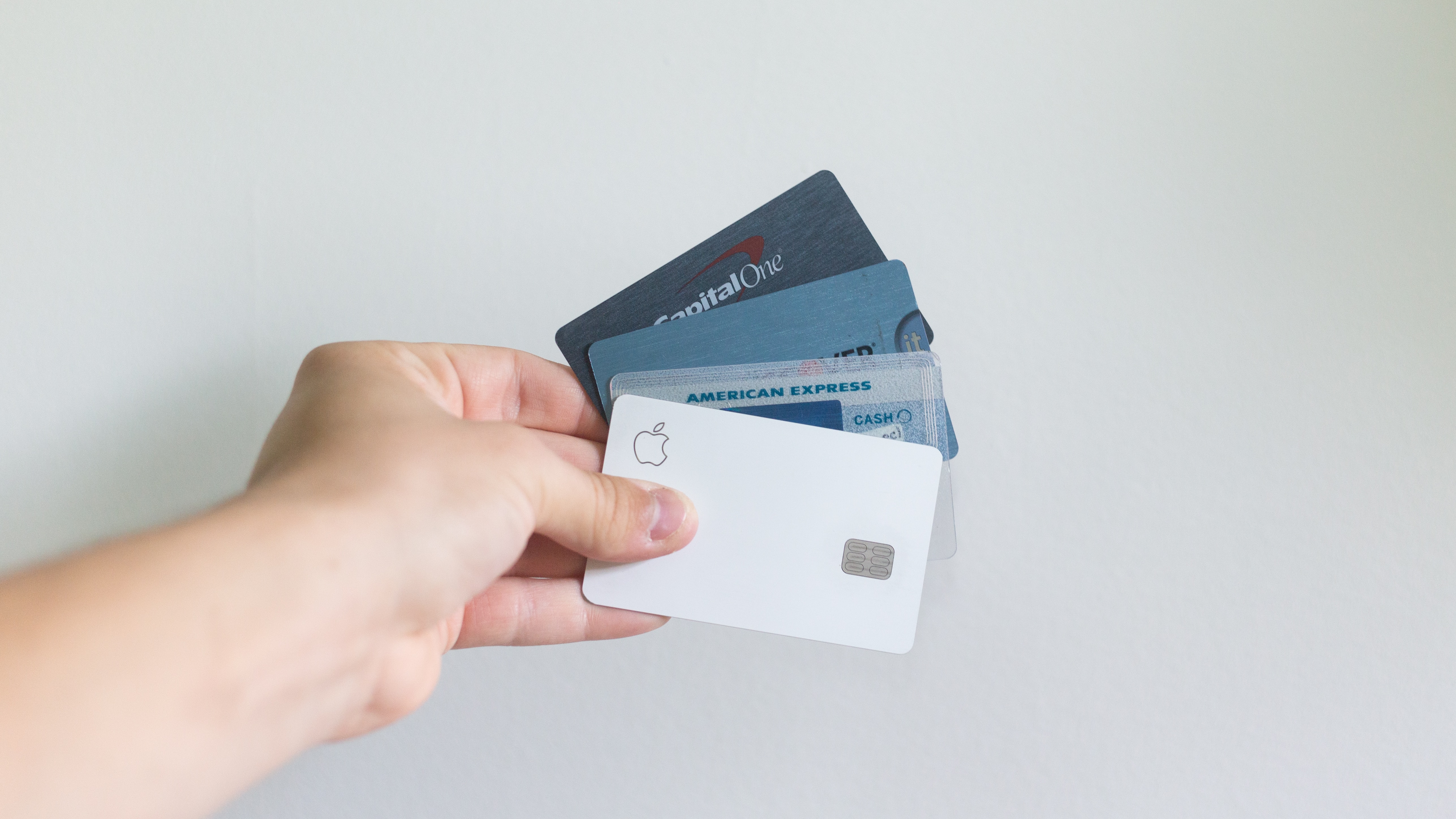 Person reviewing a credit report